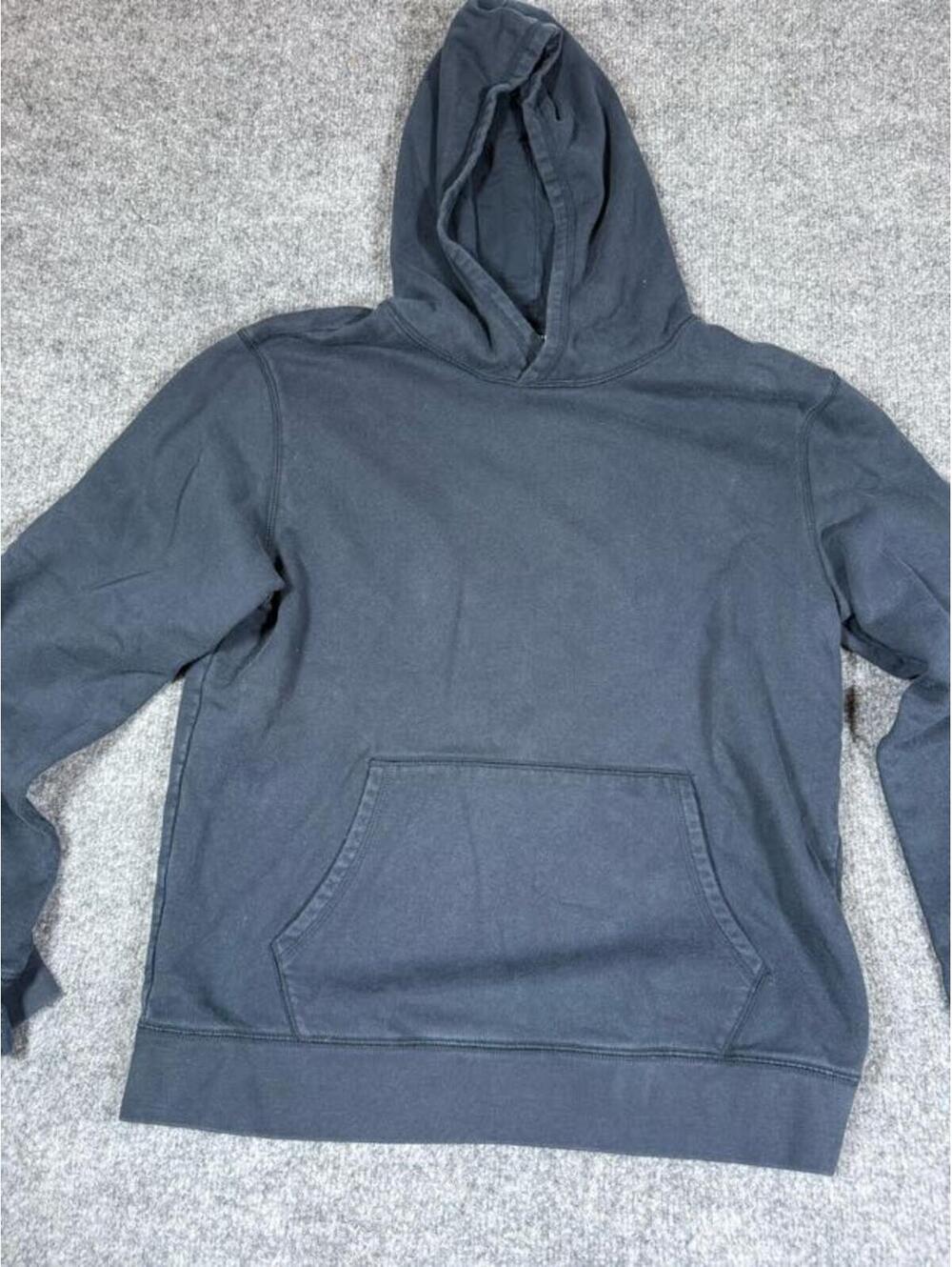 Lands' End Navy Hoodie Sweatshirt Men's Medium